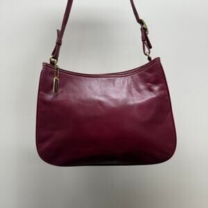 Cute Y2K Coach Maroon Shoulder Bag